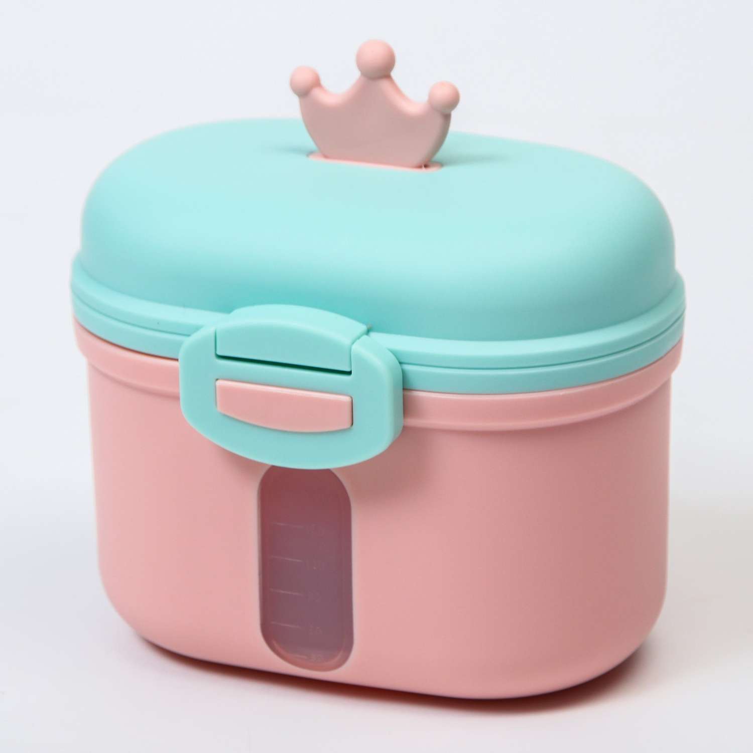 Контейнер Mum and Baby для хранения детского питания «Корона» 240 гр цвет розовый - фото 1