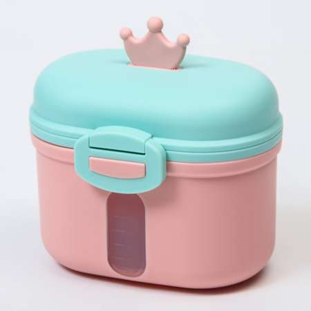 Контейнер Mum and Baby для хранения детского питания «Корона» 240 гр цвет розовый