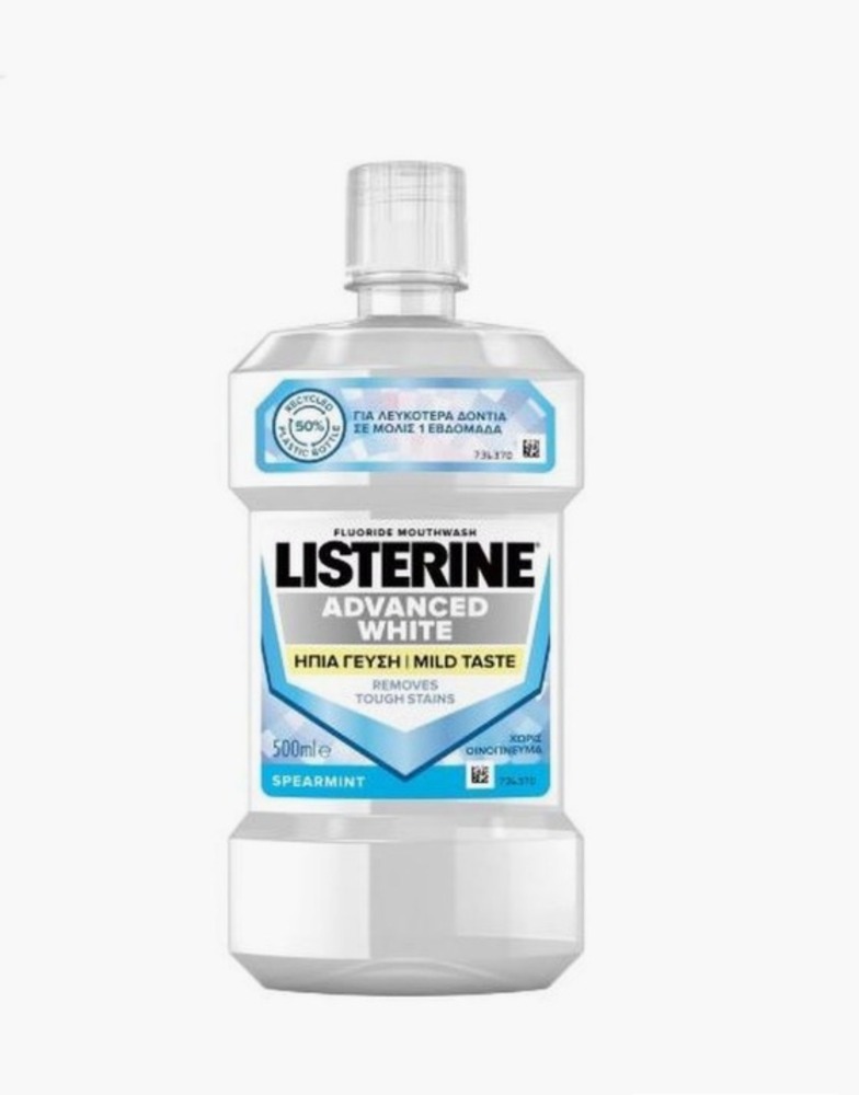 Ополаскиватель для рта LISTERINE ADVANCED WHITE 500 мл - фото 1