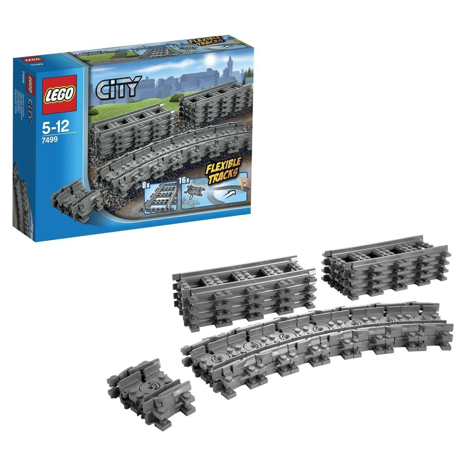 Конструктор LEGO City Trains Гибкие пути (7499) - фото 1