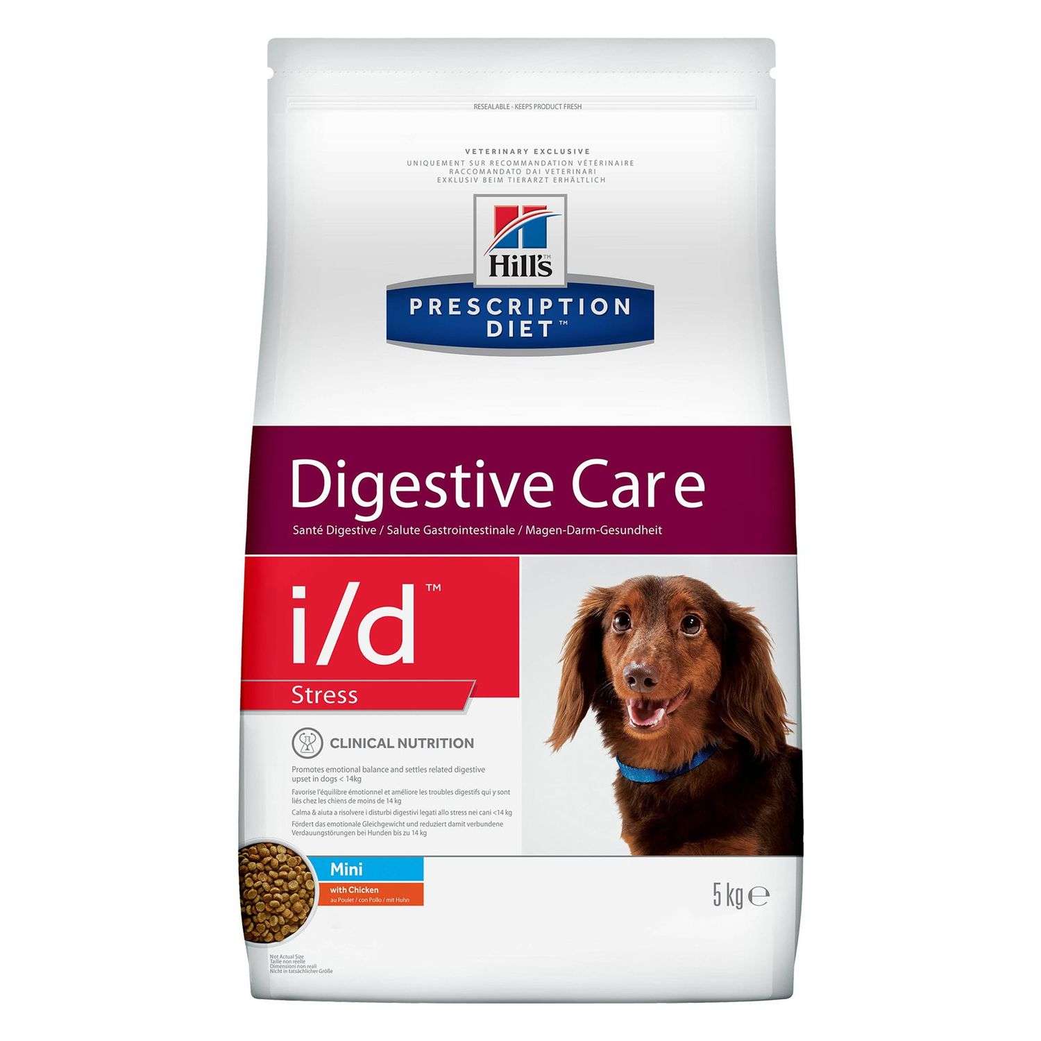 Корм для собак HILLS 5кг Prescription Diet i/d Stress Digestive Care для мелких пород для ЖКТ и при стрессе с курицей сухой - фото 1