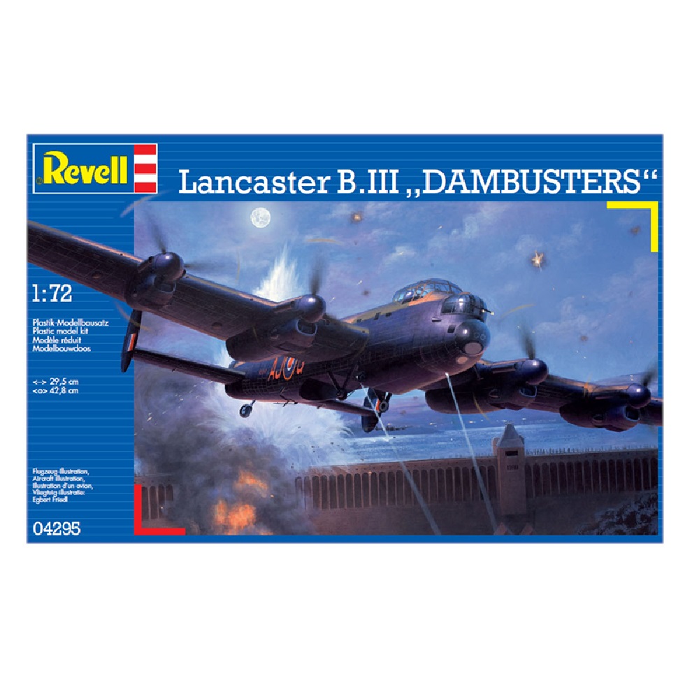Сборная модель Revell Бомбардировщик Lancaster Dam Buster 1:72 04295 - фото 1