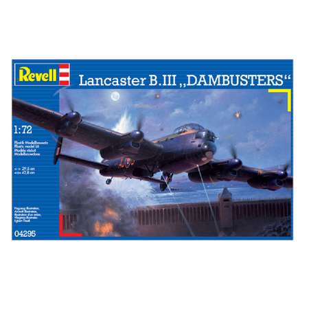 Сборная модель Revell Бомбардировщик Lancaster Dam Buster 1:72