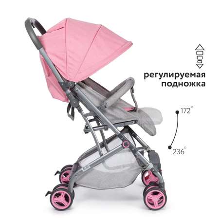 Коляска прогулочная Babyton Click Pink