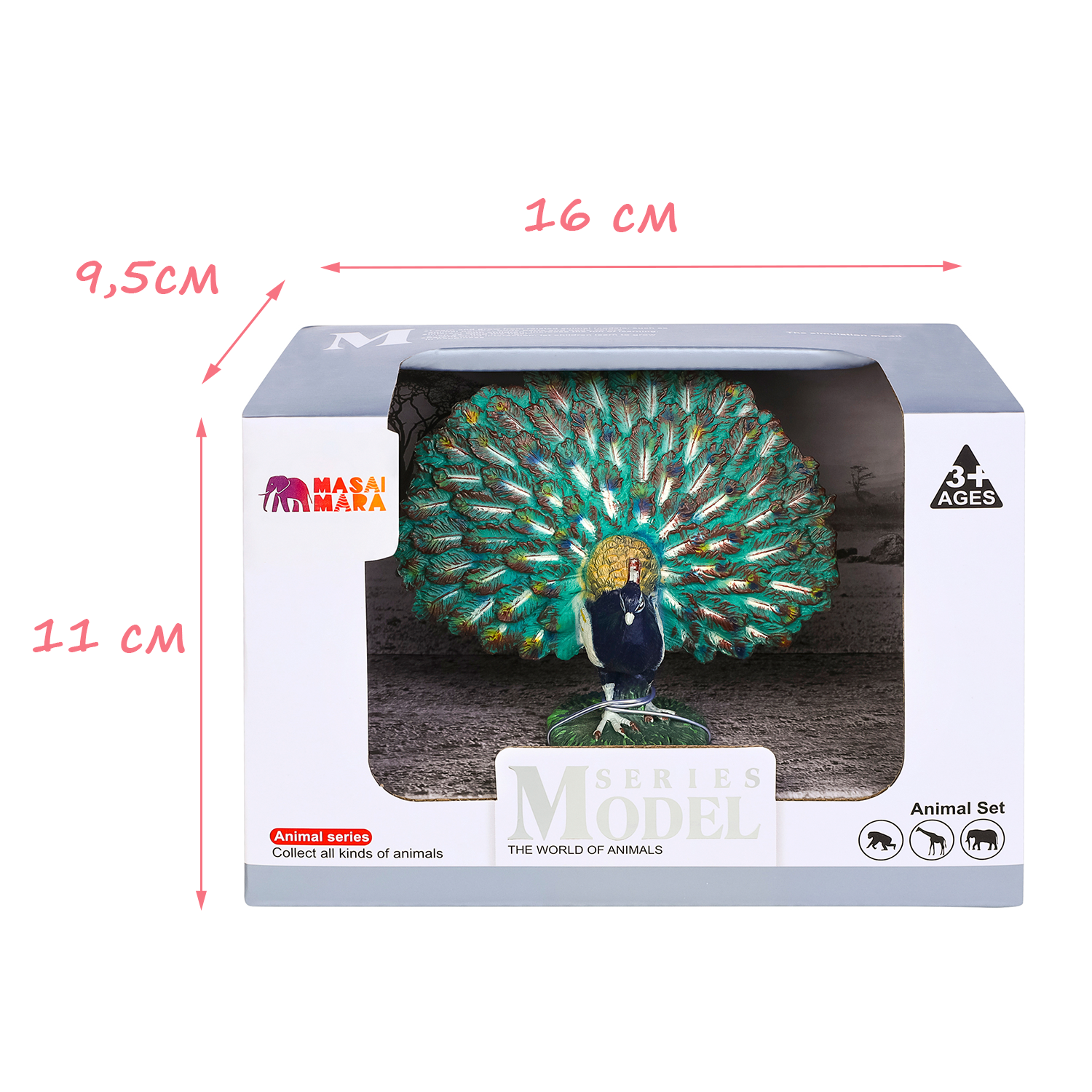 Игрушка фигурка Masai Mara Павлин Мир диких животных MM211-156 купить по  цене 719 ₽ в интернет-магазине Детский мир