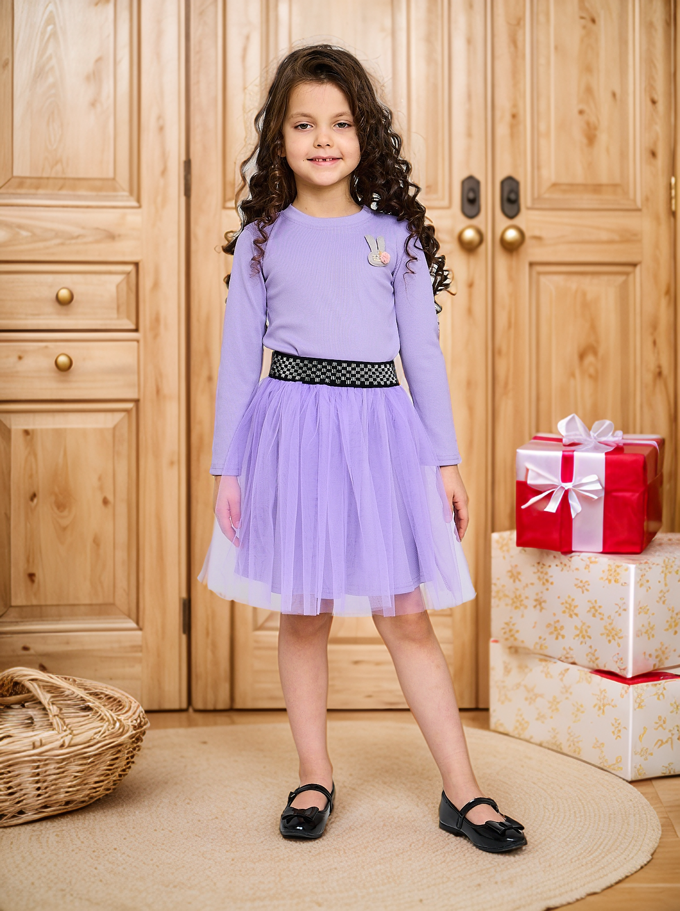 Комплект Mil Art kids 1902201537SUIT-SKIRT-FATIN-PURPLE - фото 1