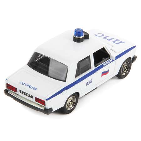 Машина HOFFMANN 1:32 Полиция ДПС ВАЗ-2107 металлическая инерционная с подсветкой и звуками