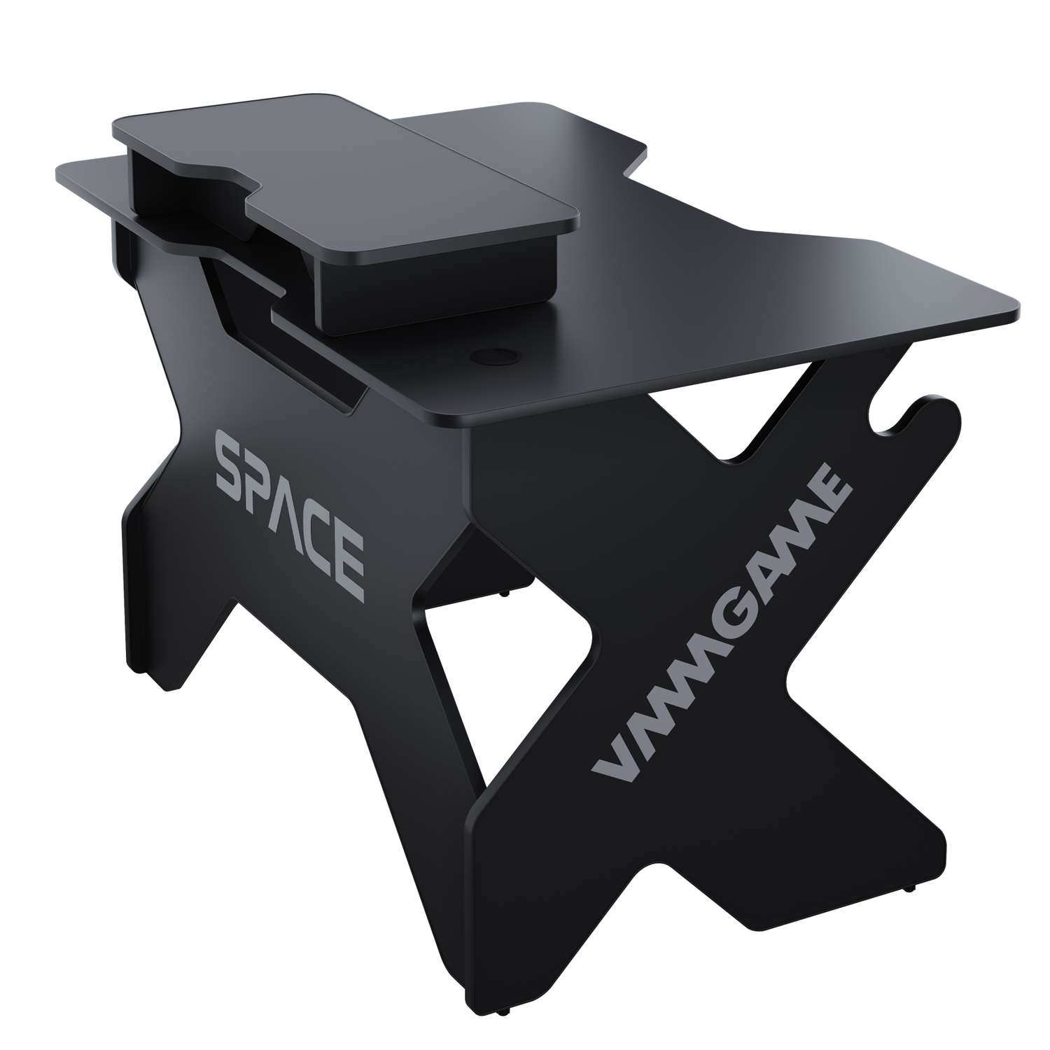 Стол VMMGAME Игровой Space 120 dark чёрный с подставкой для монитора Base - фото 1