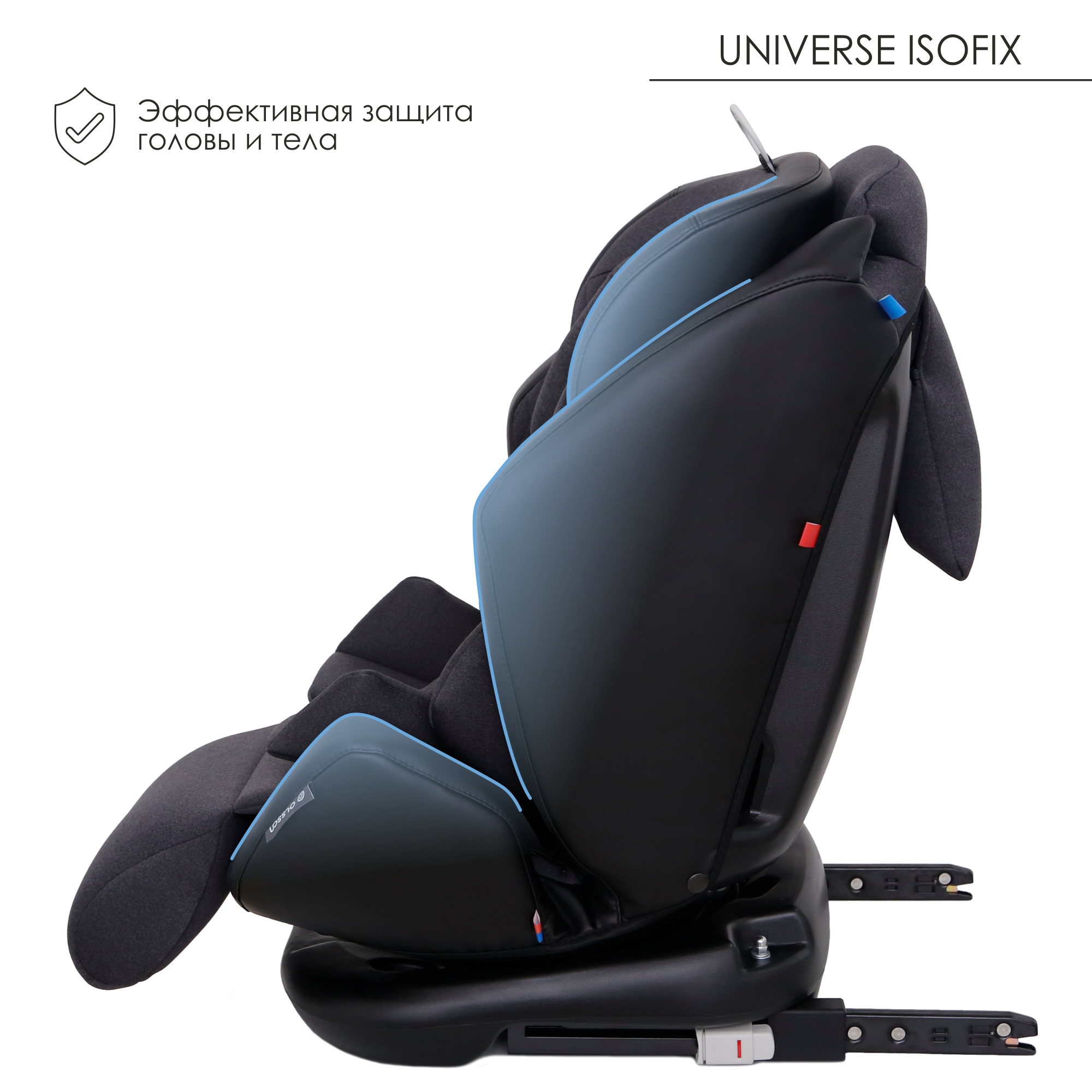 Автокресло Olsson Universe Black Isofix 0+/1/2/3 (0-36 кг) - фото 5