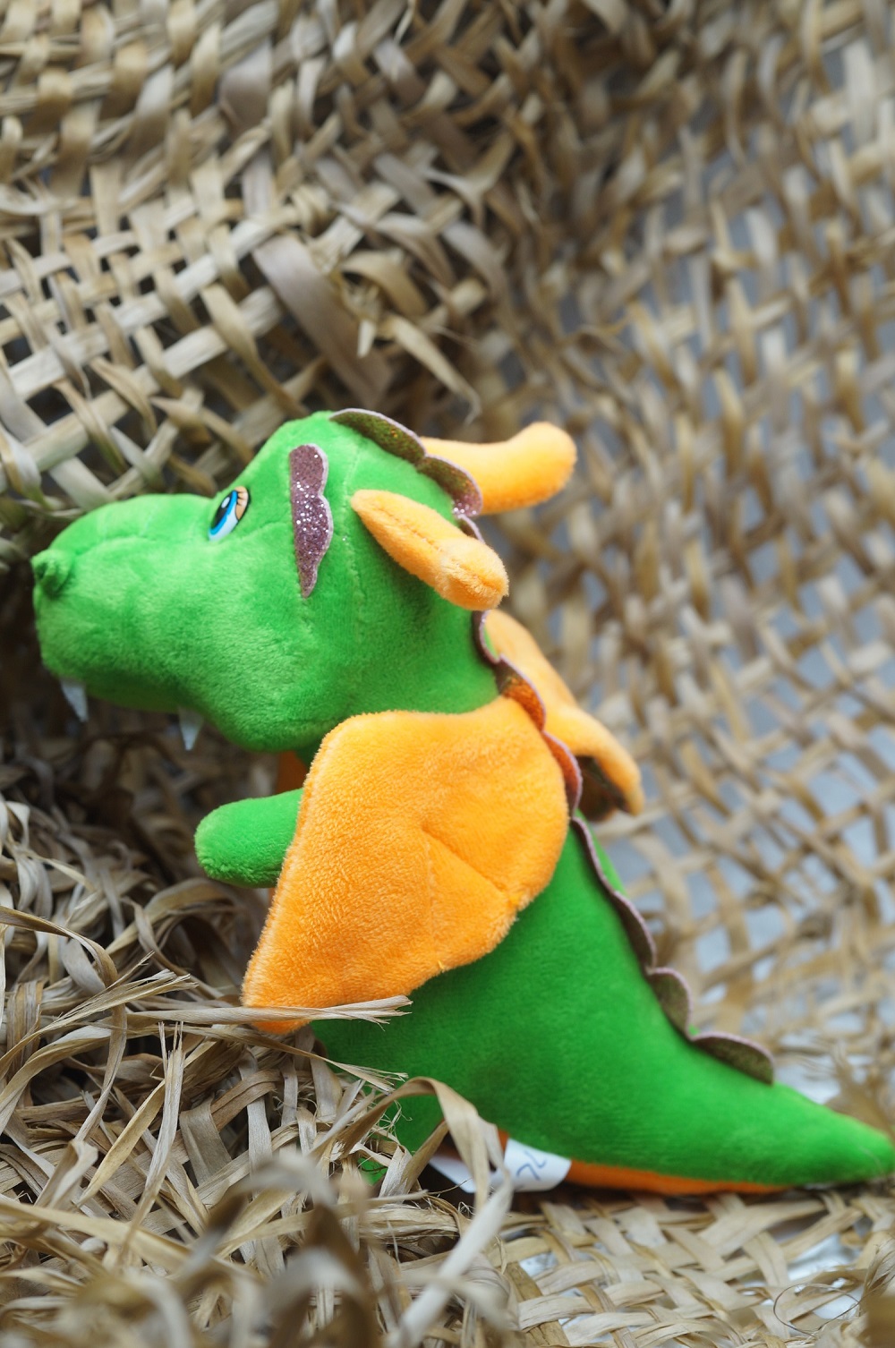 Мягкая игрушка 22 см UNAKY Дракон Нептун зеленый Символ года 2024 - фото 4