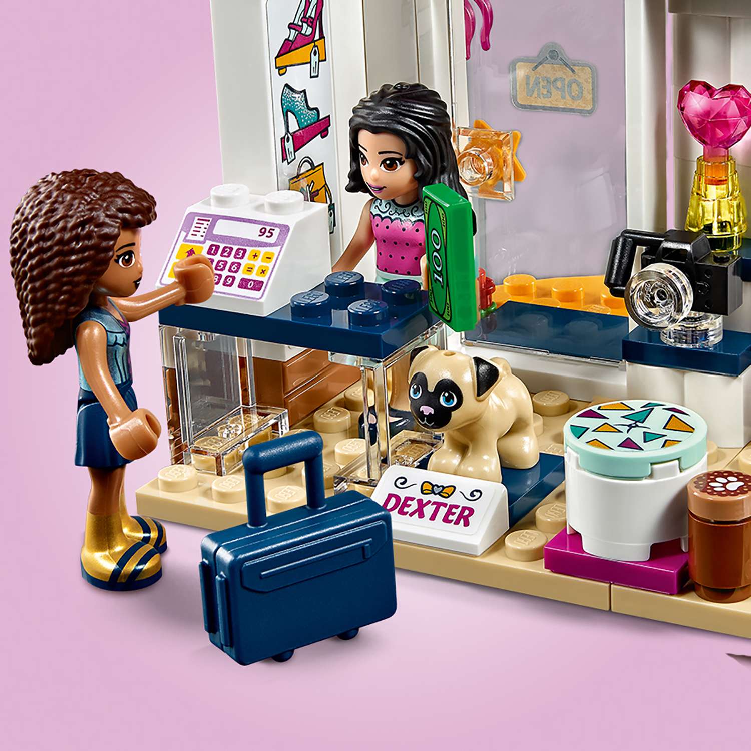 Friends shop. LEGO friends 41344. Конструктор LEGO friends 41344 магазин аксессуаров Андреа. LEGO friends магазин аксессуаров Андреа 41344. Лего магазин аксессуаров Андреа.