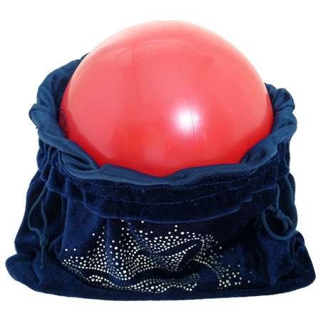 Чехол для гимнастического мяча Grace Dance «Гимнастка». цвет тёмно-синий. 35 × 36 см