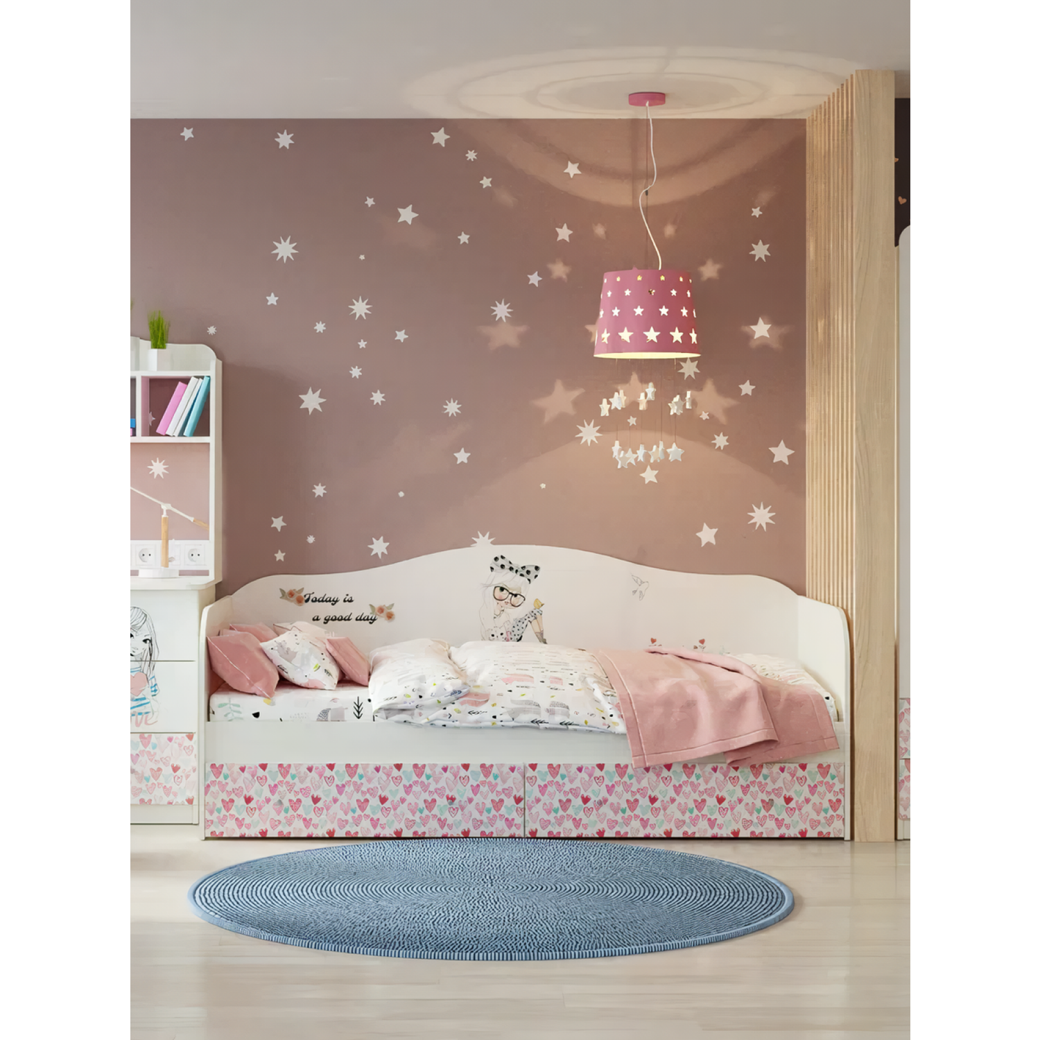 Кровать детская для девочки МАМА МК 00.20.510 - фото 3