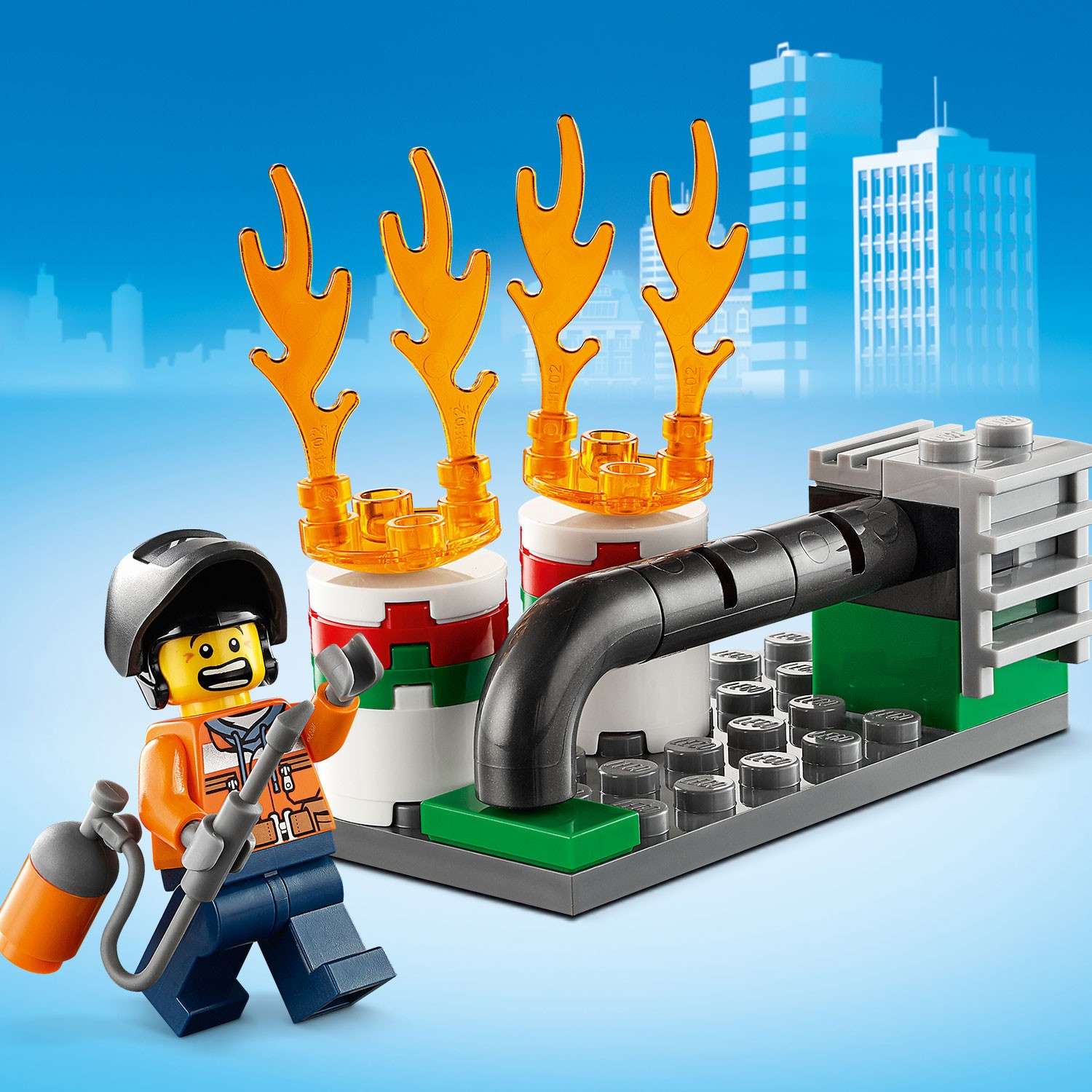 Конструктор LEGO City Fire Пожарный спасательный вертолет 60248 - фото 12