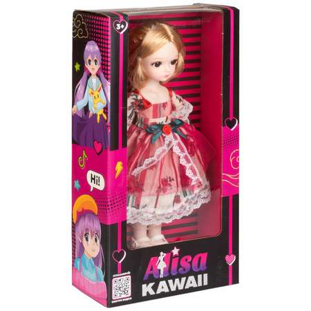 Кукла шарнирная 30 см 1TOY Alisa Kawaii с длинными волосами блондинка БЖД bjd аниме экшн фигурка игрушки для девочек