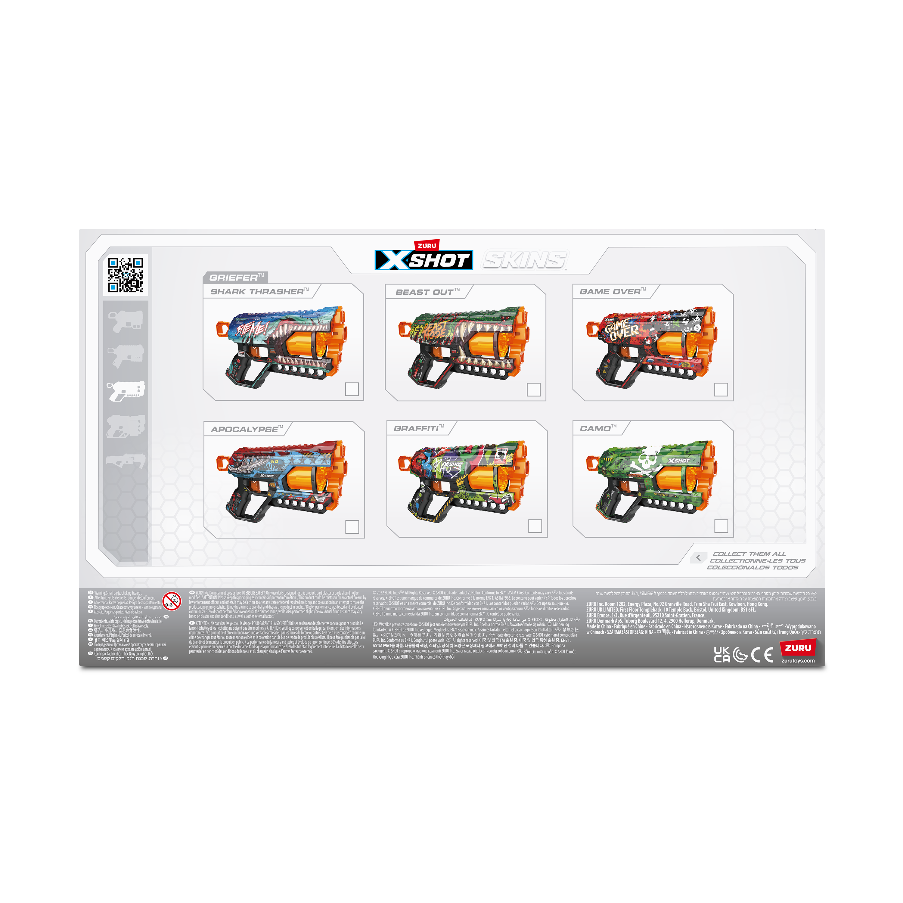 Бластер XSHOT Скинс Грифер Конец игры 36561D - фото 12