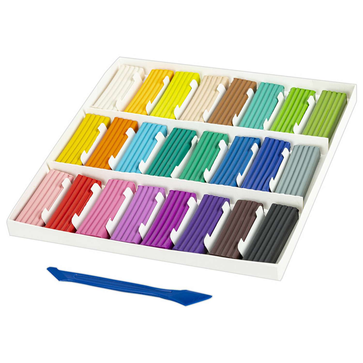 Пластилин классический Brauberg для лепки для детей 2 набора по 24 цвета - фото 2