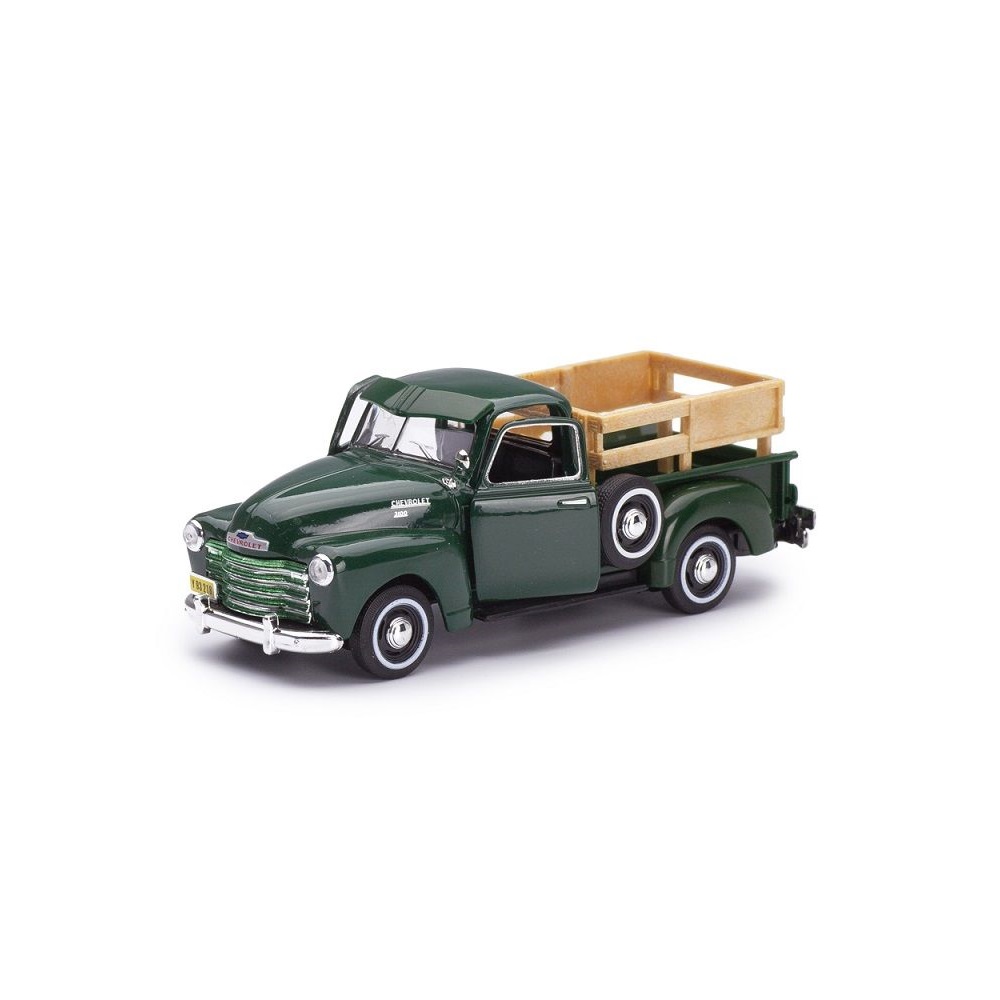 Мини-модель 1:43 CARARAMA Chevrolet C-3100 Pickup with fence металлическая  зеленая купить по цене 1095 ₽ в интернет-магазине Детский мир