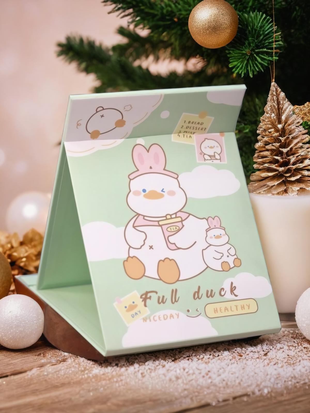 Зеркало настольное для макияжа iLikeGift Full duck green - фото 2