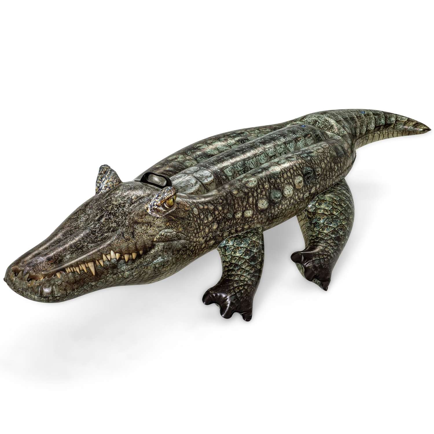 Игрушка для катания верхом BESTWAY Темный крокодил 193х94 см - фото 1