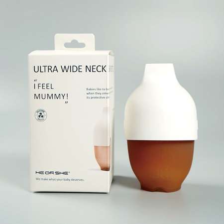 Бутылочка антиколиковая HEORSHE Ultra Wide Neck Baby Bottle 160 мл от 0 месяцев белая