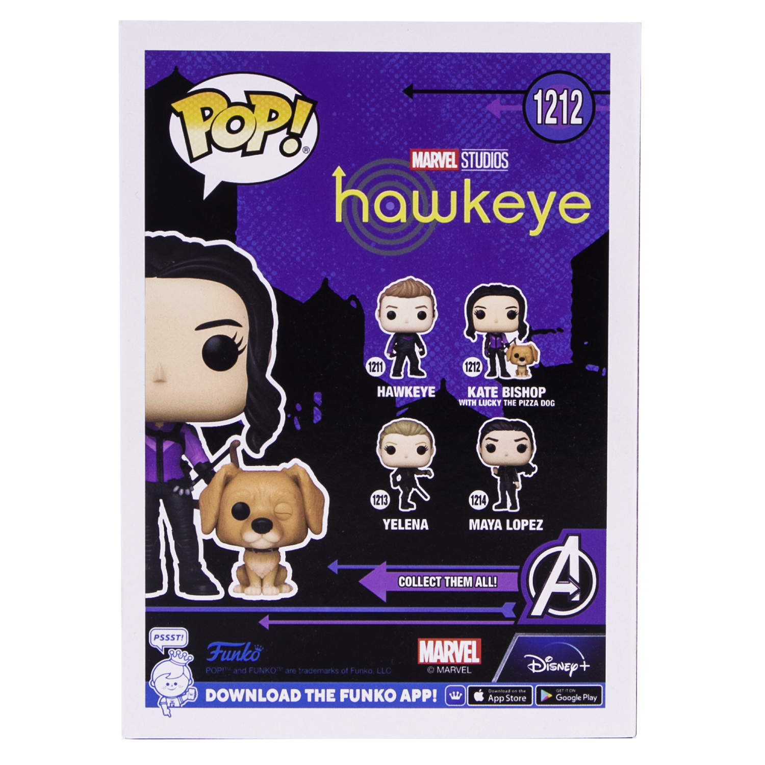 Игрушка Funko Pop Marvel Hawkeye Kate Bishop with Lucky the Pizza Dog 59481 Fun25492120 - фото 6