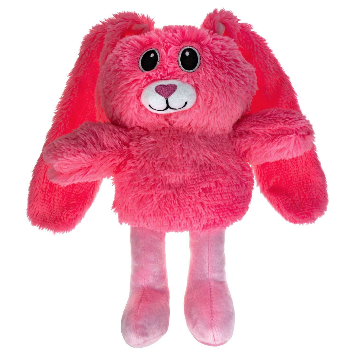 Мягкая игрушка 1TOY Заяц Потягун розовый 80см - фото 1