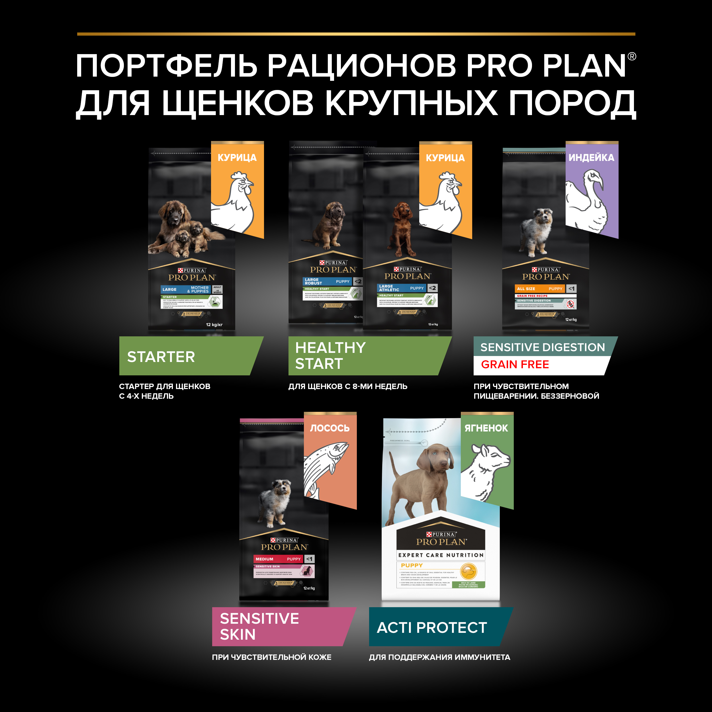 Корм для щенков PRO PLAN Starter крупных пород курица 12кг - фото 11