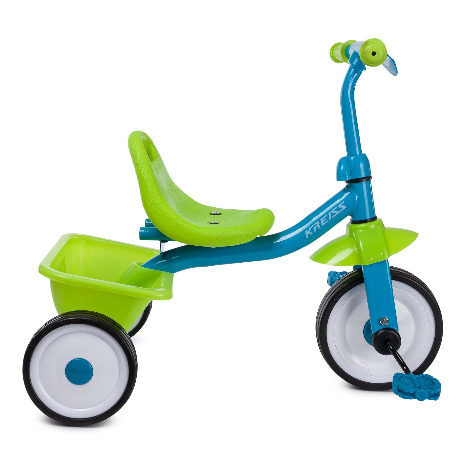 Велосипед трехколесный Kreiss сине-зеленый - фото 6