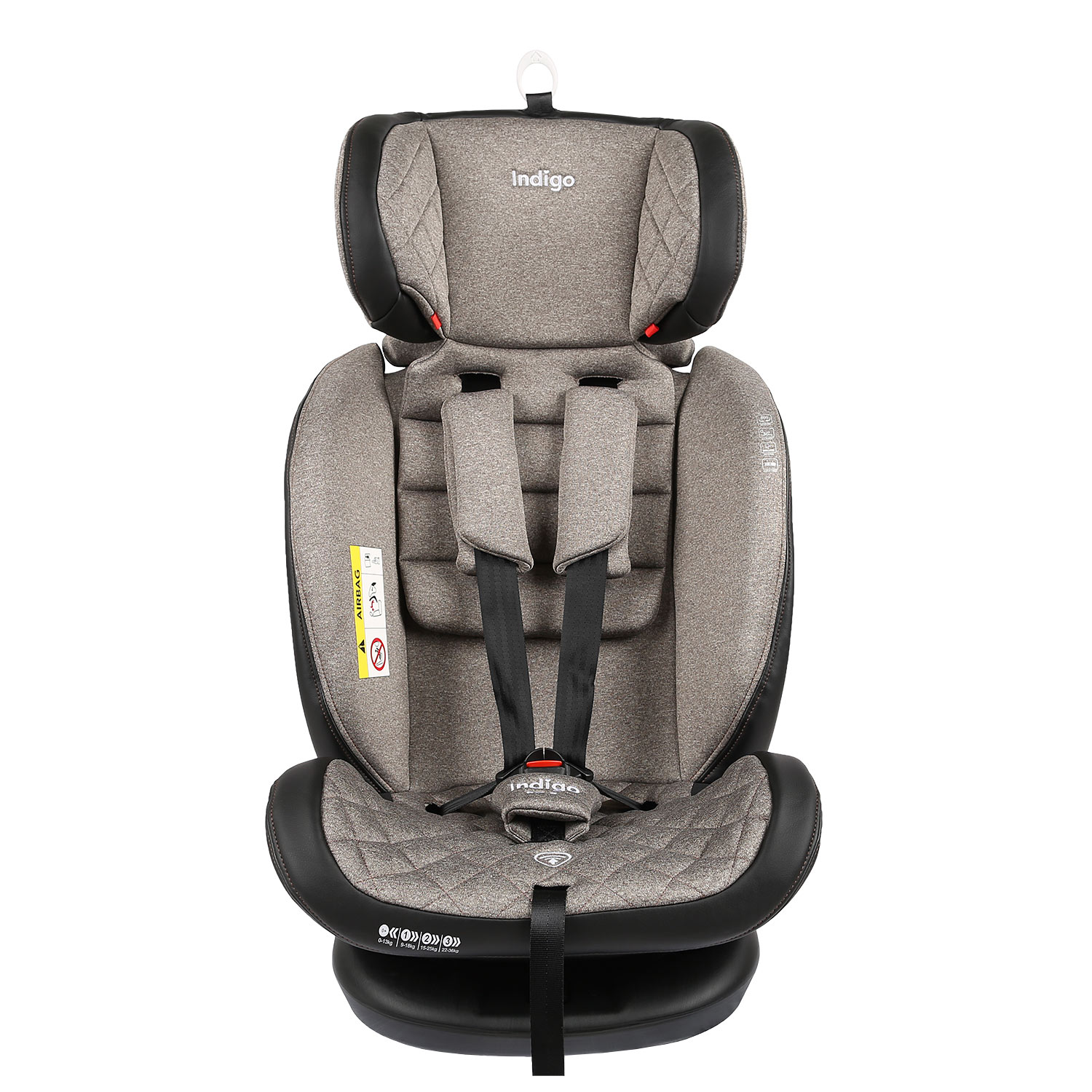 Автокресло Indigo Aero isofix Бежевый - фото 4