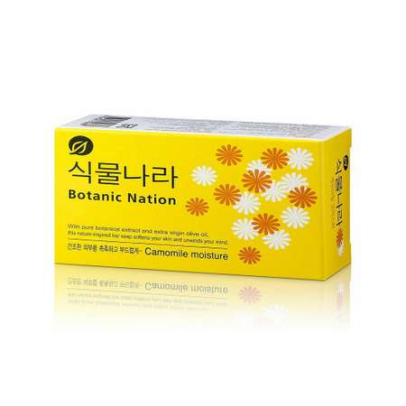 Туалетное мыло CJ LION Botanic Nation Camomile с экстрактом ромашки 100 г