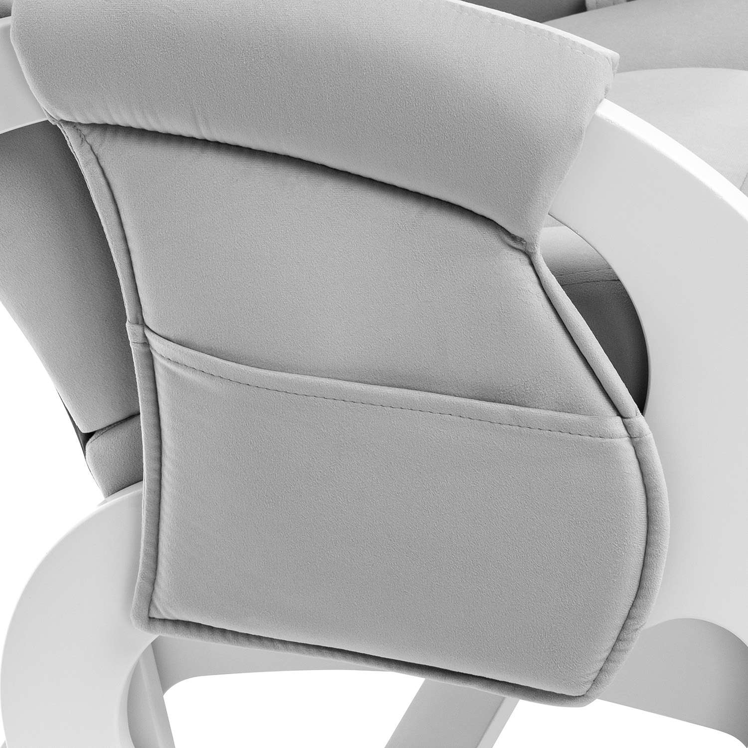 Кресло для кормления Milli Ария с карманами молочный дуб / ткань V 51 - фото 10