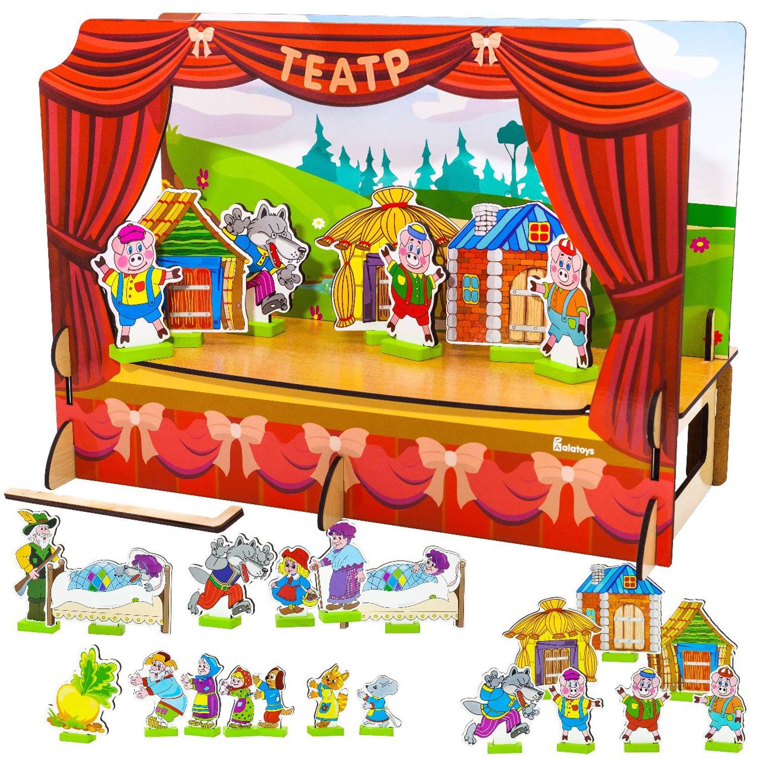 Кукольный театр Alatoys развивающие игрушки для малышей - фото 9