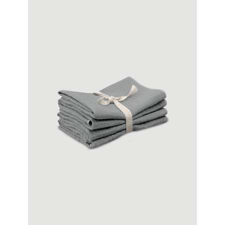 Салфетки Mjolk Storm Gray муслиновые сет из 4х штук 25*25