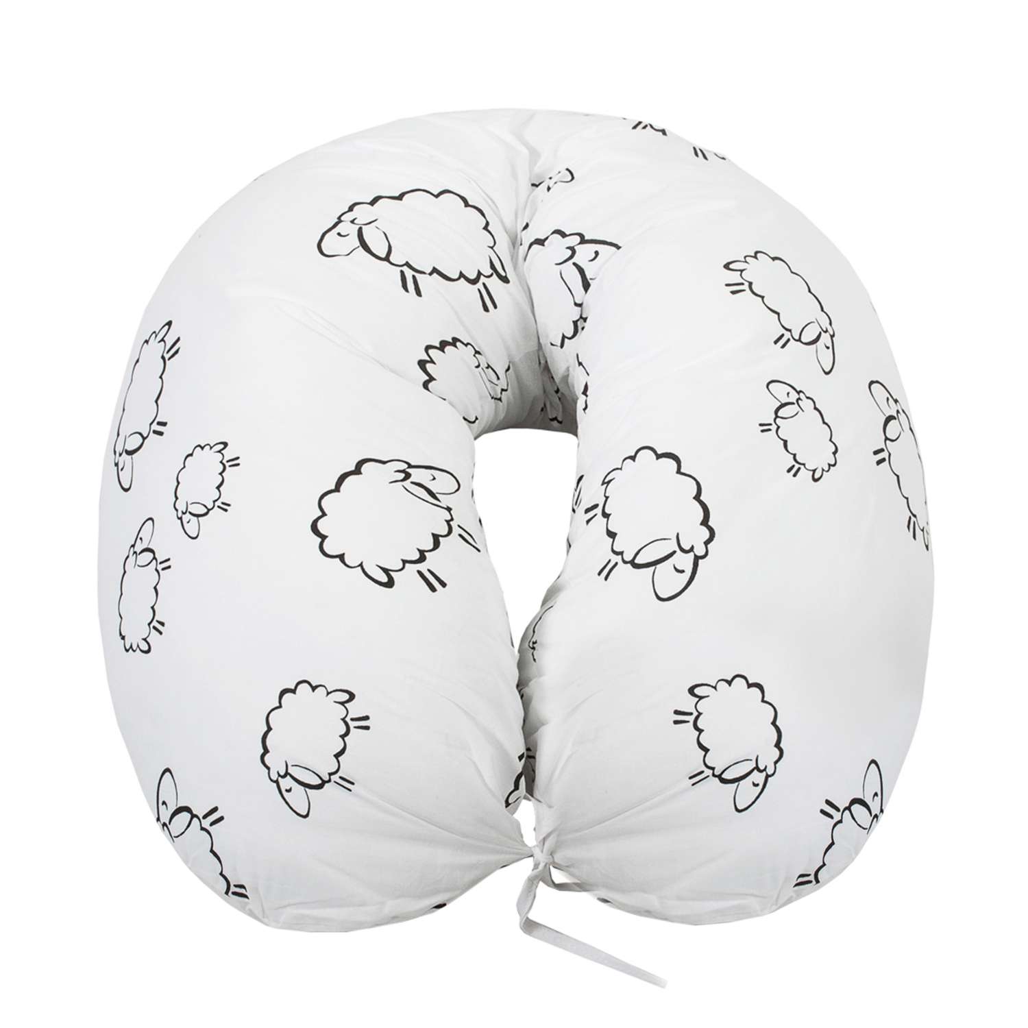 Подушка для беременных AmaroBaby 170х25 см Овечки белый - фото 3
