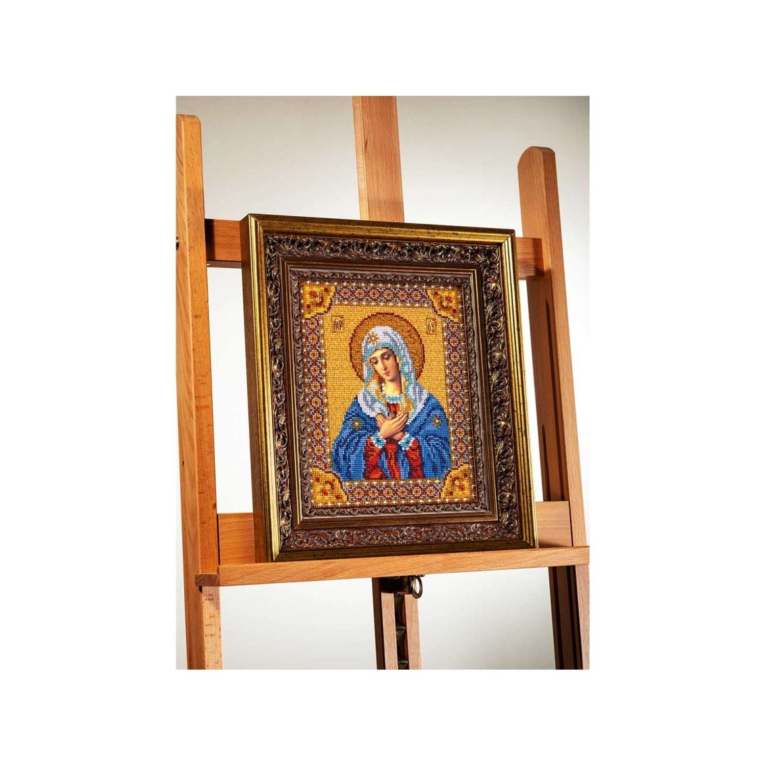 Набор для вышивания Радуга бисера иконы бисером В153 Умиление Богородица 20x25см - фото 2
