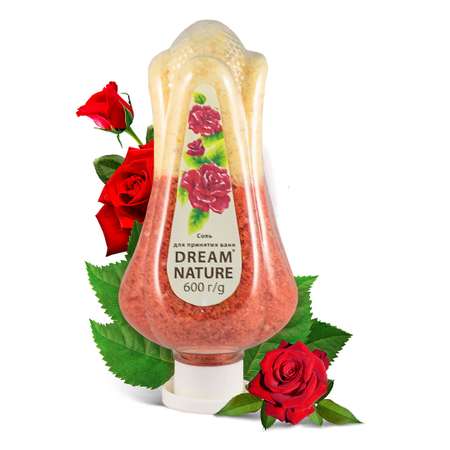 Соль для принятия ванн Dream Nature Роза 600 г
