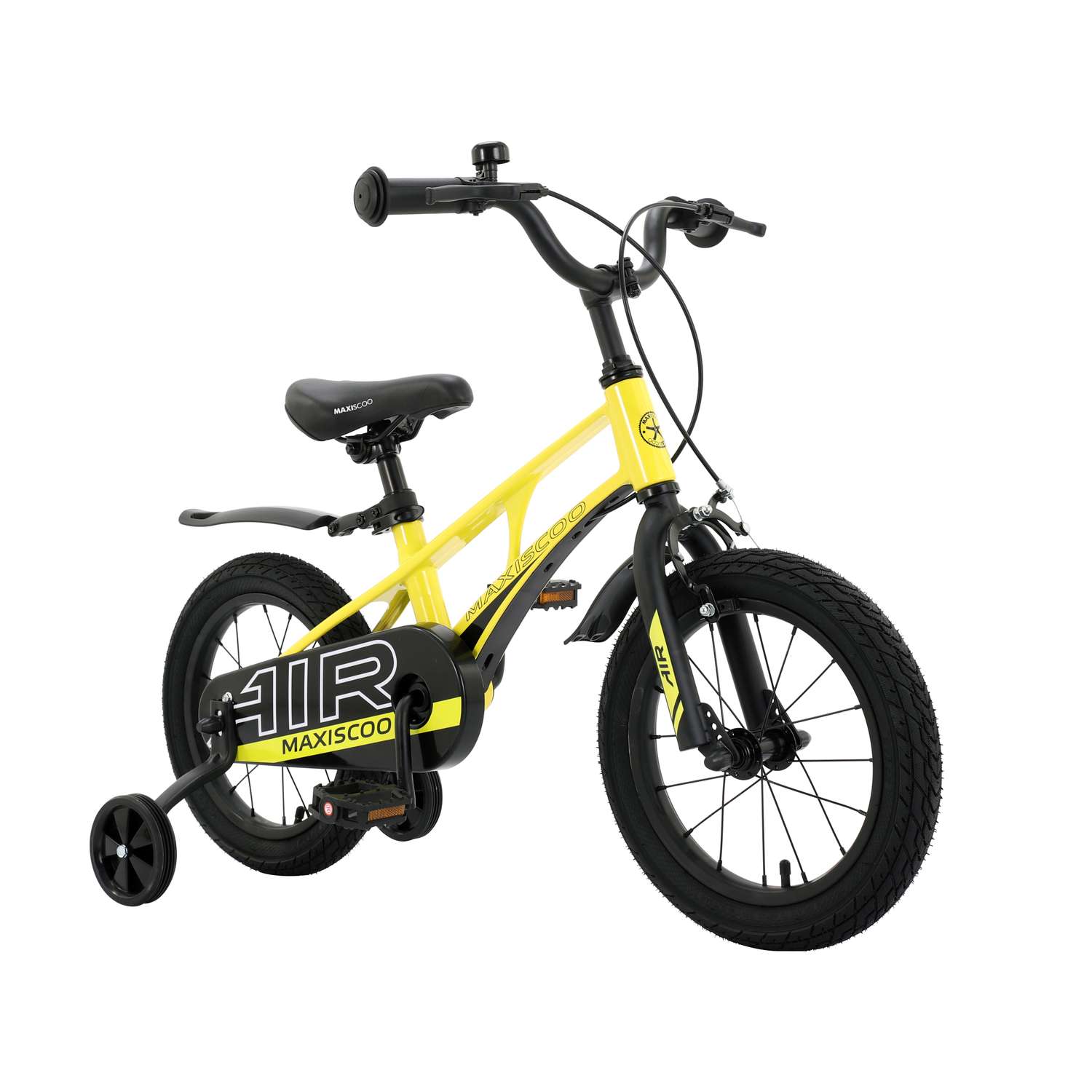Детский двухколесный велосипед Maxiscoo Air стандарт плюс 14 желтый - фото 2