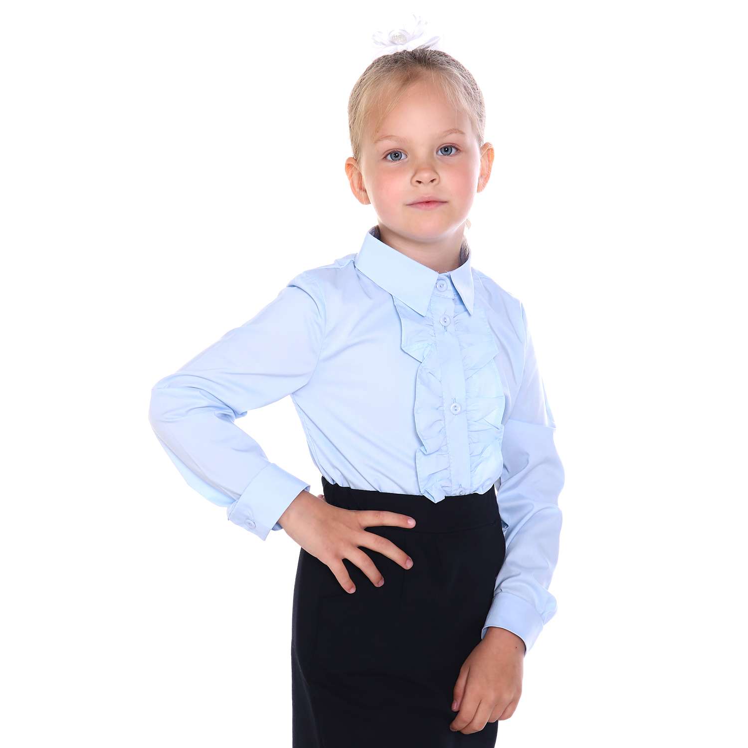 Блузка Детская Одежда BL-11000/голубой2 - фото 2