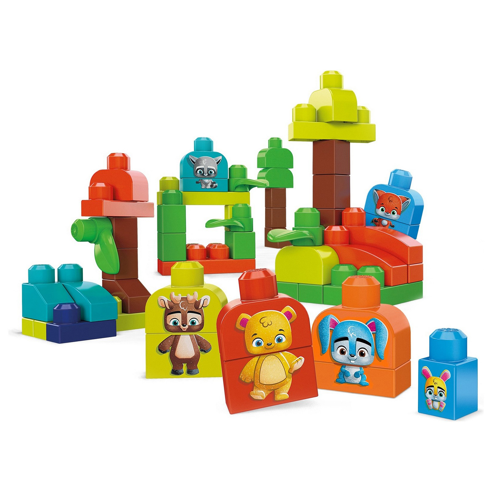 Набор игровой Mega Bloks Эко Лесные друзья GMB63 купить по цене 1299 ₽ в  интернет-магазине Детский мир