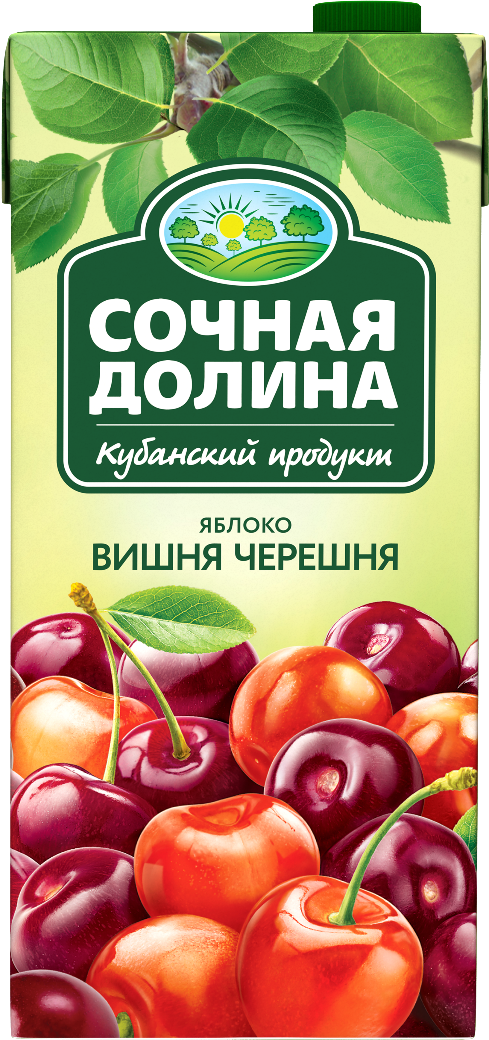 Сокосодержащий напиток 0.95 л х 6 шт Сочная Долина Яблоко Вишня Черешня - фото 4