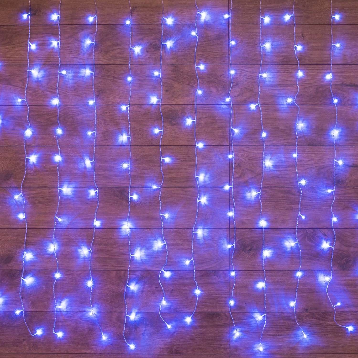 Светодиодная гирлянда NEON-NIGHT Дождь-занавес 1.5х1 м 8 режимов синее свечение - фото 2