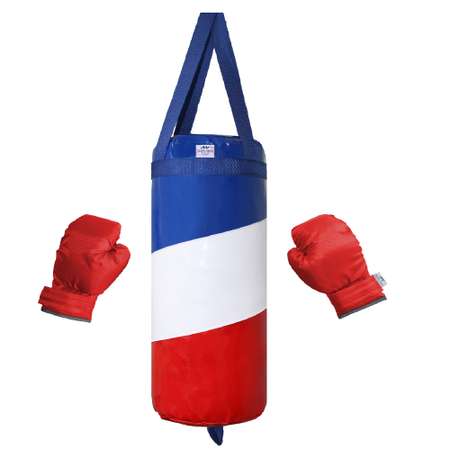 Детский набор для бокса Belon familia груша с перчатками Серия Флаги/ Франция