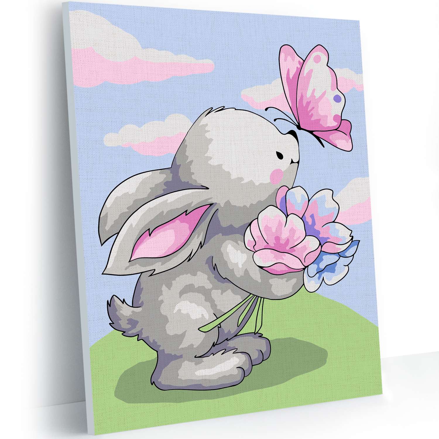 Картина по номерам Hobby Paint на картоне 15х21 см Кролик Снежок - фото 1