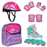 Роликовый комплект Sport Collection в сумке SET JOYFULL Mint ролики р. 29-32 Шлем 50-56 Защита S/M