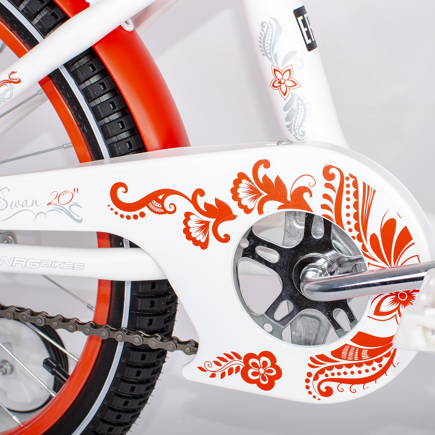 Велосипед NRG BIKES SWAN 20 white-red - фото 10