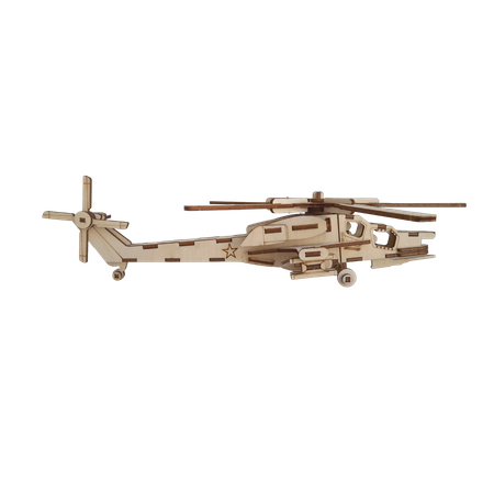 Сборная модель конструктор Чудо-Дерево Вертолет МИ-28