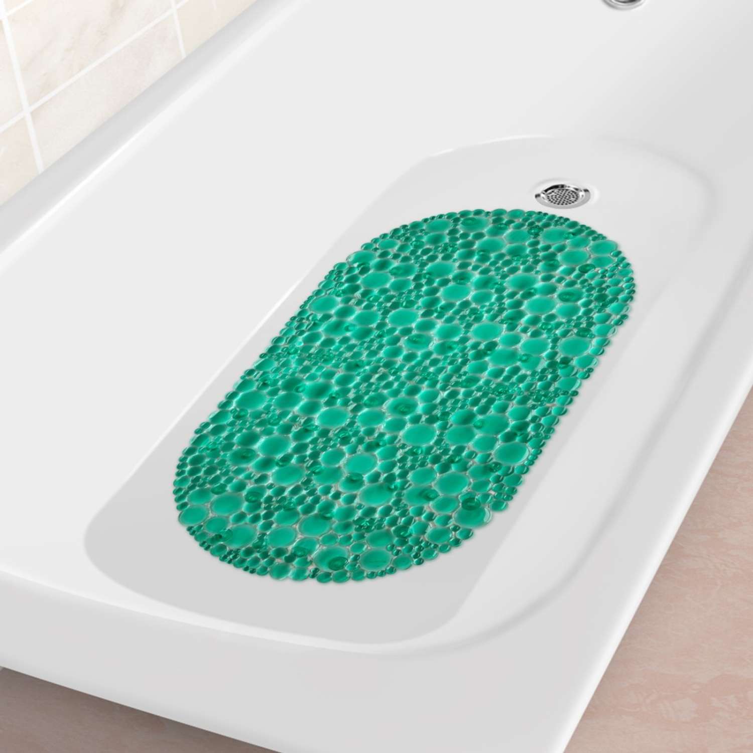 Коврик для ванны с присосками Varmax Веселые пузырьки 67х38 см - фото 11
