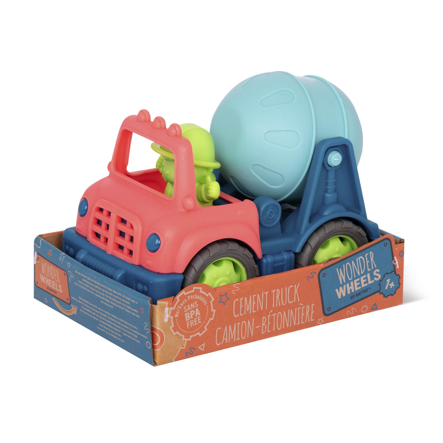 Машинка Wonder Wheels Мини грузовик с цементом VE1041Z - фото 2