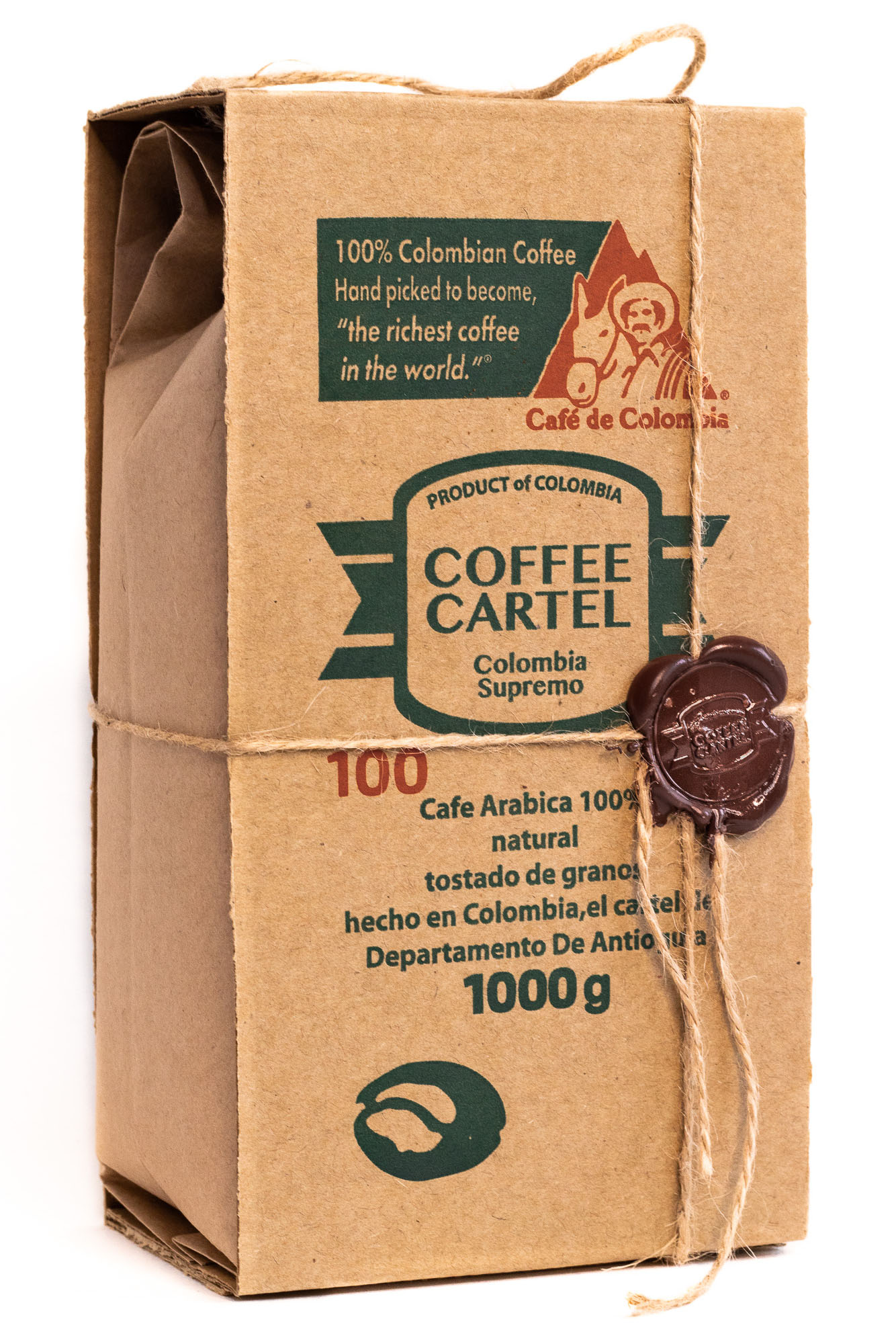 Кофе зерновой Coffee Cartel 1кг в коробе №100 Арабика 100% - фото 1